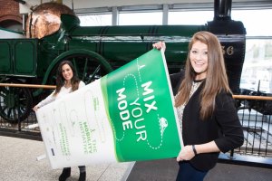 DKANE 13/03/2015REPRO FREE in Kent Station for the launch of Cork Mix Your Mode Week.Cork Mix Your Mode Week starts on 23rd March and gets us thinking about different travel choices especially with the nice bright mornings now  – maybe leave the car at home for at least one morning and instead take the bus, train or bike or get the Park & Ride and let some else worry about parking. Check out the timetables and you could be pleasantly surprised.Pic Darragh Kane